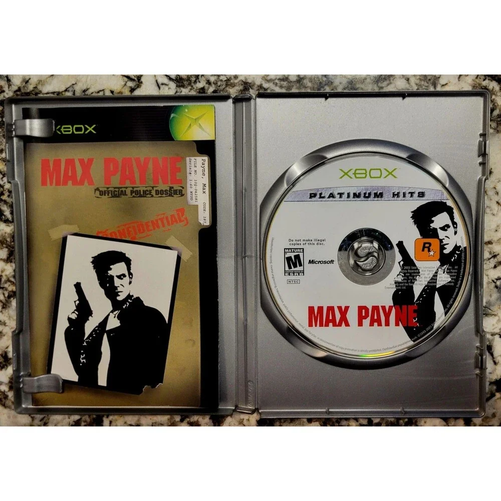 OG Xbox: Max Payne Platinum Hits/Complete/ Manual/Tested & Working/Fast Shipping